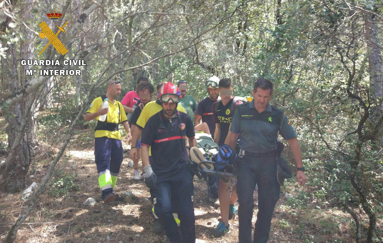 El rescate fue en la zona del nacimiento del río Mundo