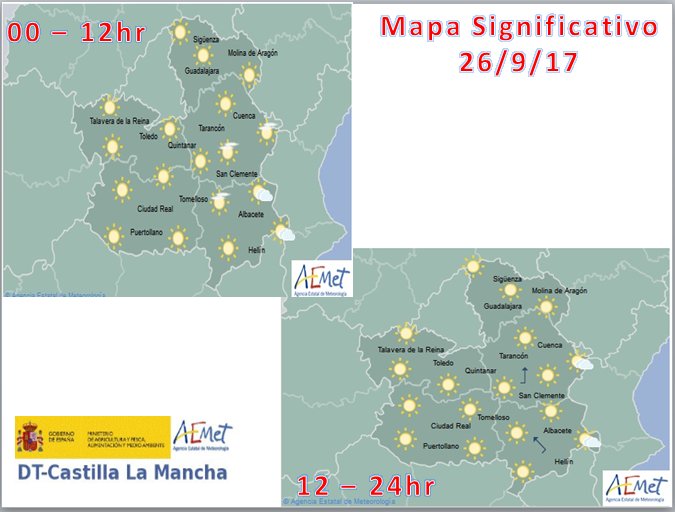 AEMET CLM Martes 26 de septiembre