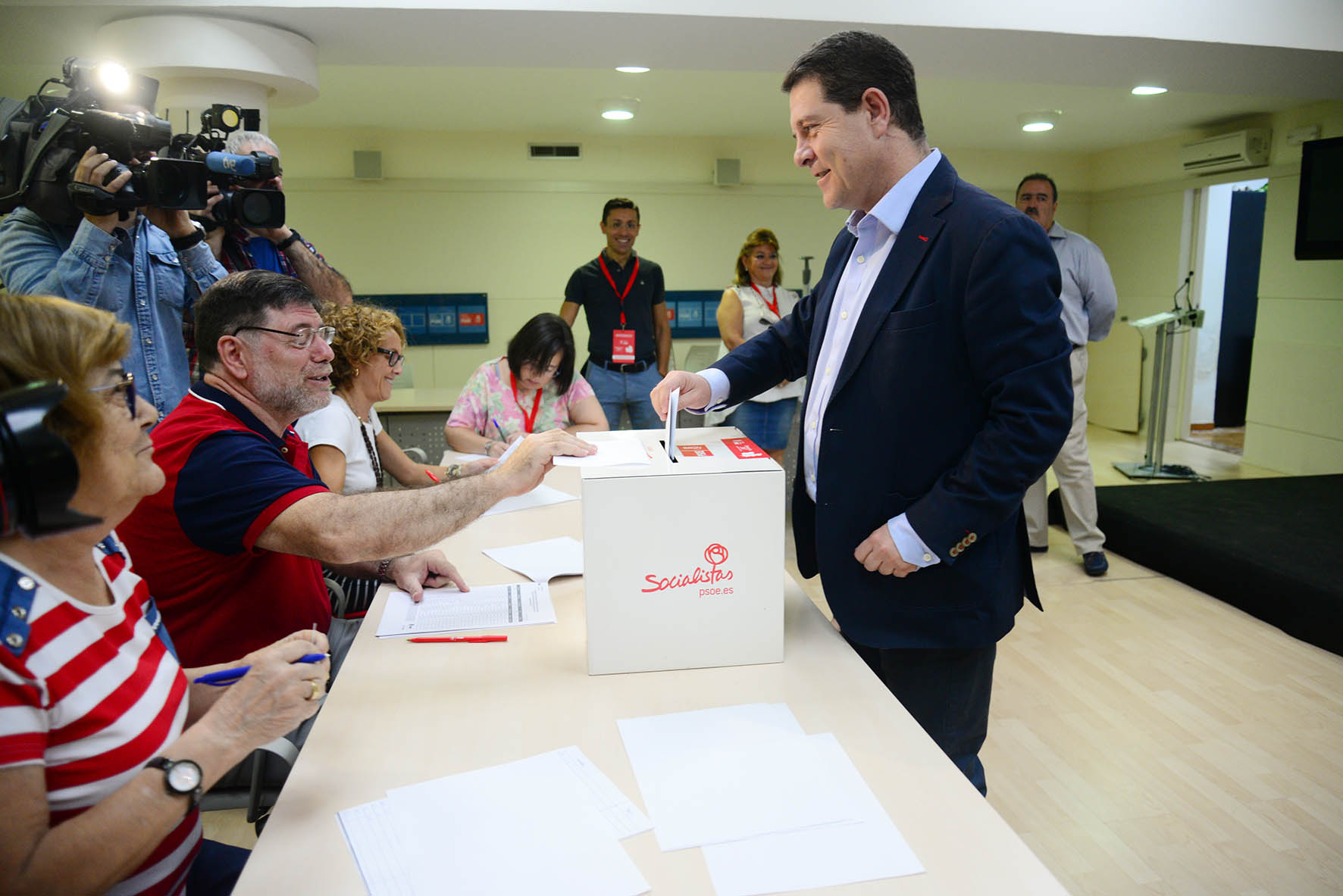 Page vota en las primarias del PSOE de CLM.