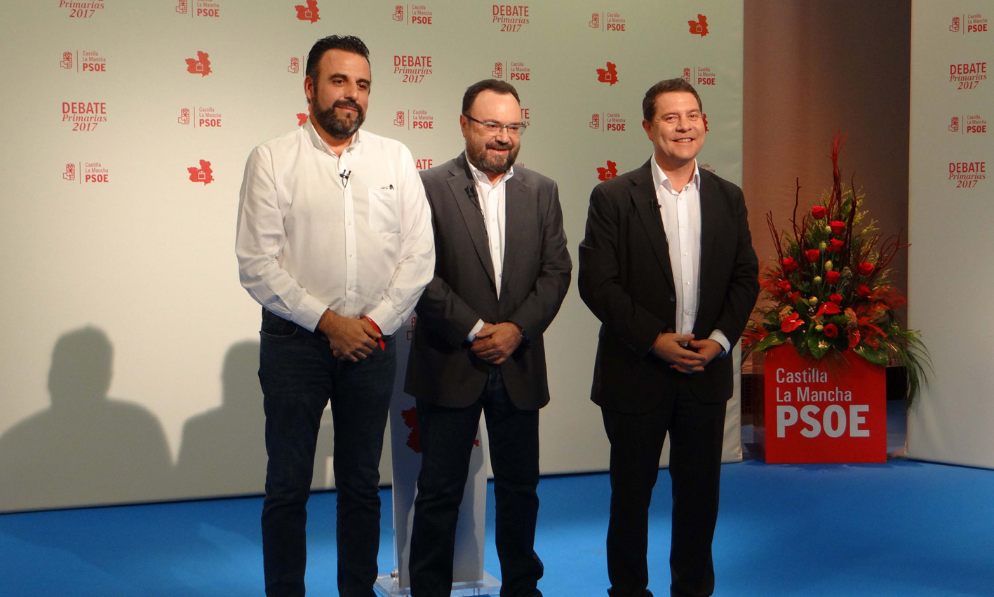 De izquierda a derecha, José Luis Blanco, Ismael Barrios y Emiliano García-Page.