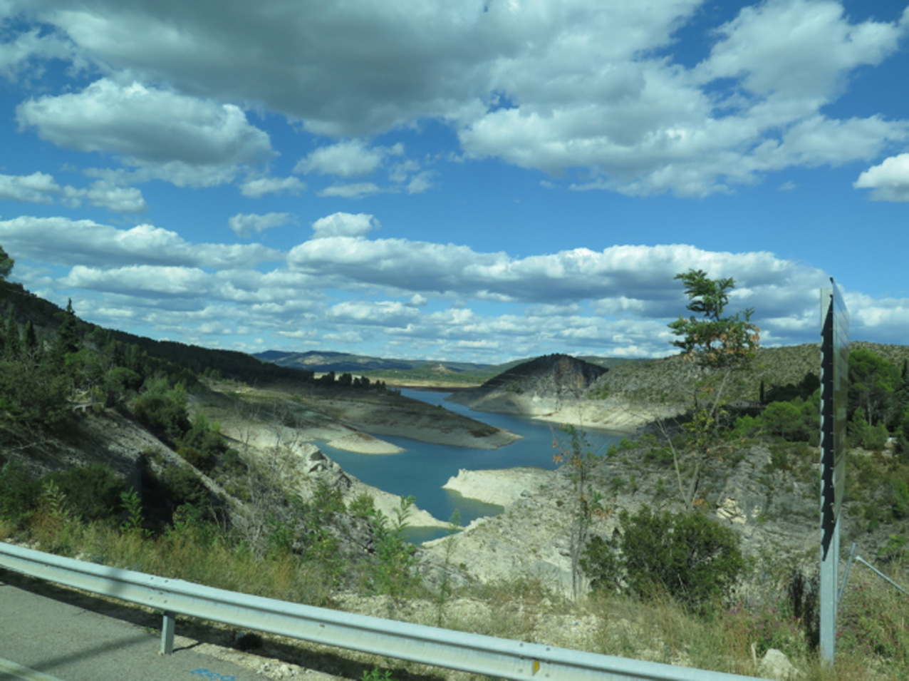 Imagen del embalse de Entrepeñas en septiembre de 2017. Cabecera del Tajo