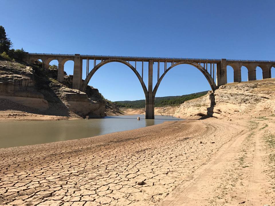 Pantano de Entrepeñas, en la cabecera del Tajol. Entrepeñas y Buendía. Cabecera del Tajo