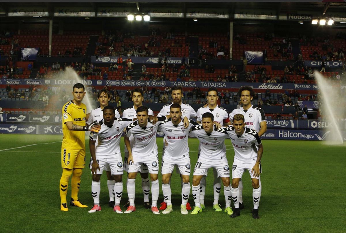 Formación del albacete contra el Osasuna