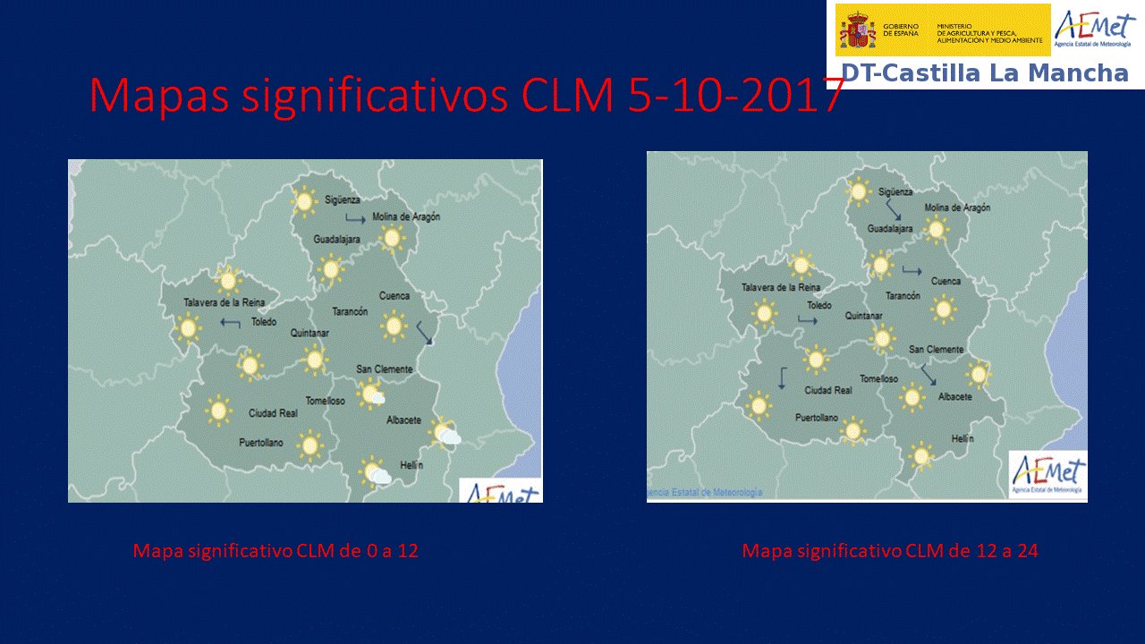 AEMET 5 de octubre temperaturas