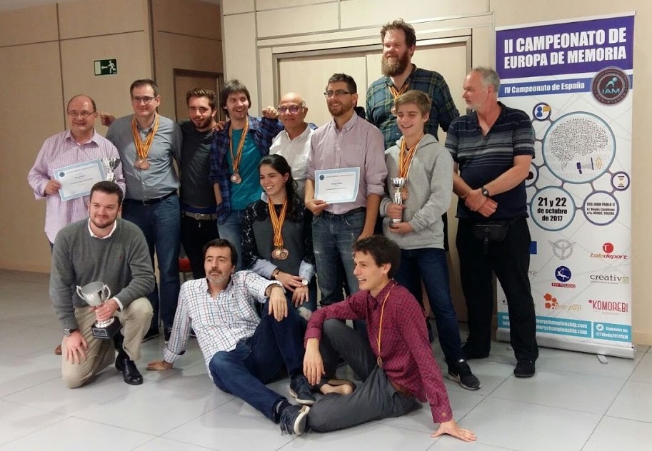 Entrega de premios del Campeonato de España de Memoria celebrado en Toledo.