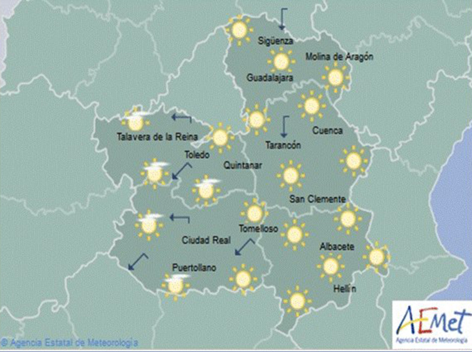 Mapa del tiempo 3 de octubre