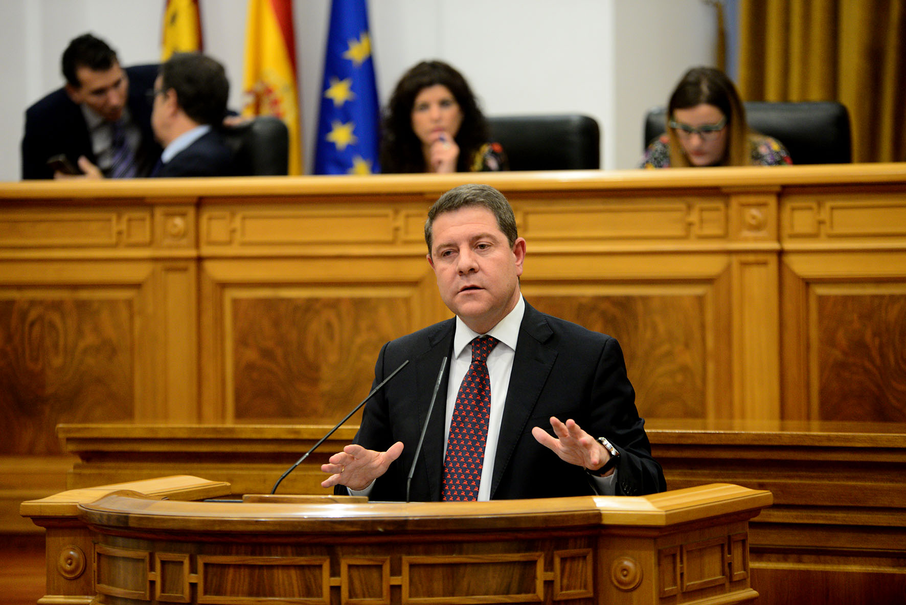El presidente de CLM,, Emiliano García-Page. Cataluña