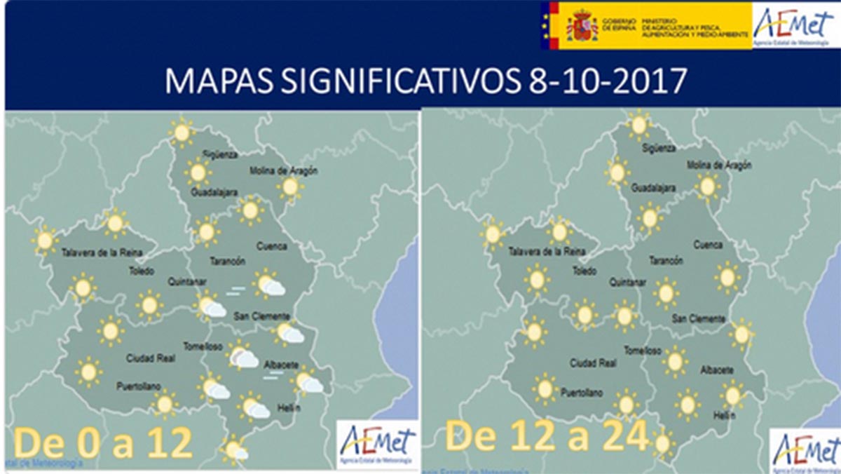 Bajan un poco las temperaturas hoy en CLM