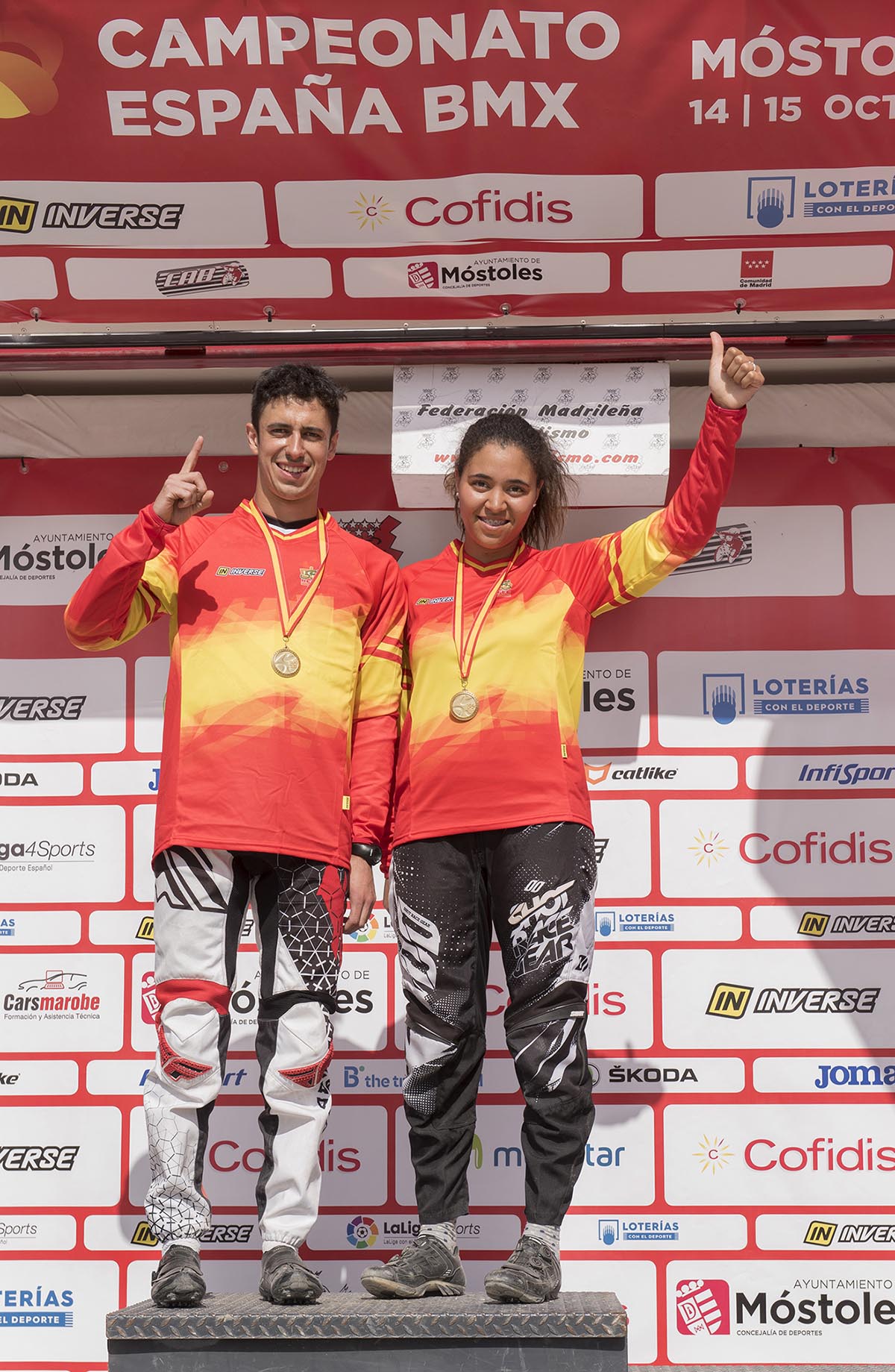 Alberto Ruiz y Daniela Moreno, campeones de España de BMX