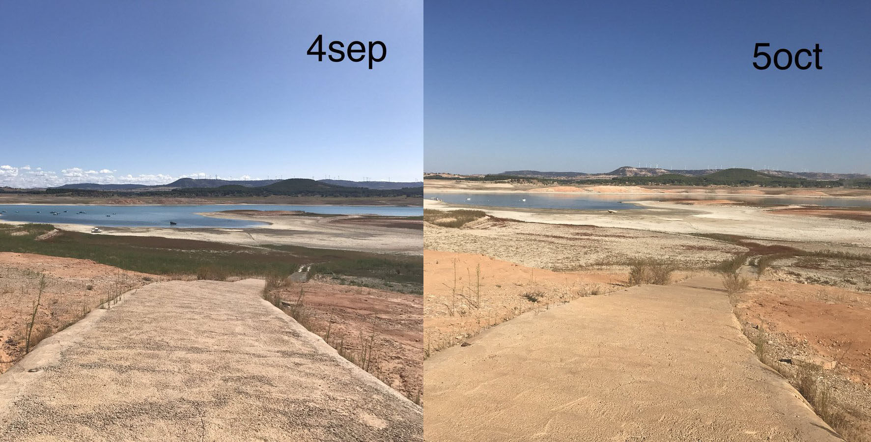 Así está el embalse de Buendía. Entrepeñas y Buendía