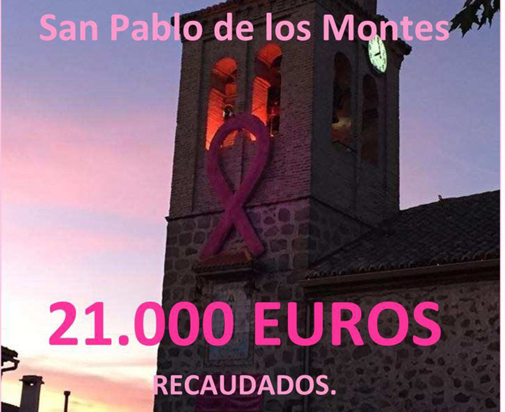 San Pablo de los Montes recauda 21.000 euros contra el cáncer de mama.