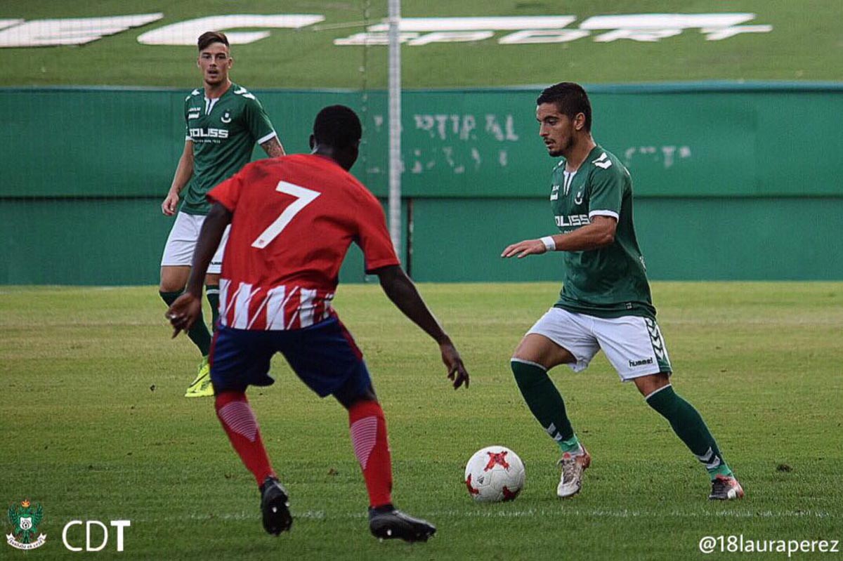 Una imagen del partido entre el Toledo y el Atlético de Madrid B