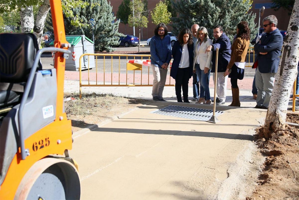 Tolón, en las obra de mejora del barrio del Polígono