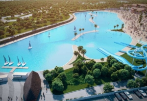 Recreación de la futura Alovera Beach.
