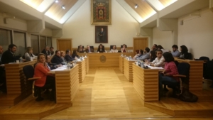 Imagen de archivo de un pleno del Ayuntamiento de Ciudad Real.