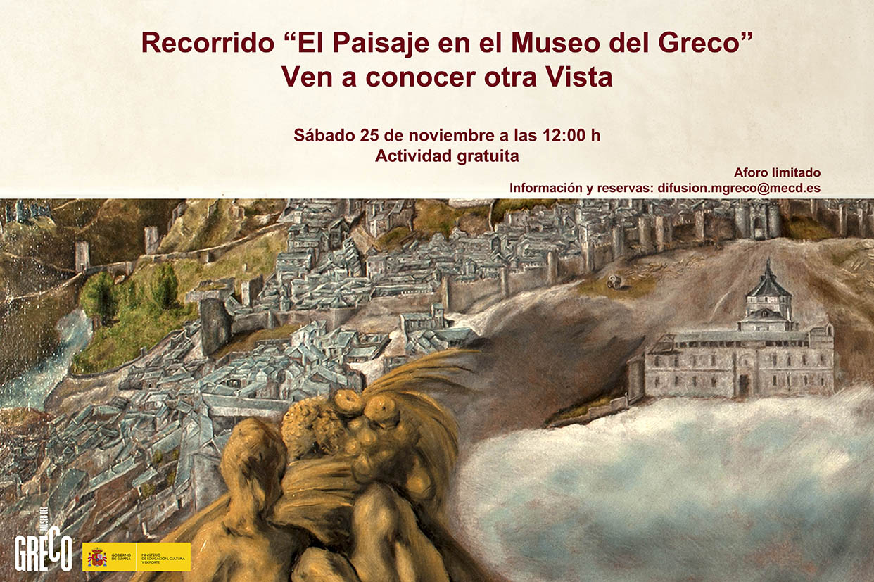 Cartel de la visita por El Museo del Greco