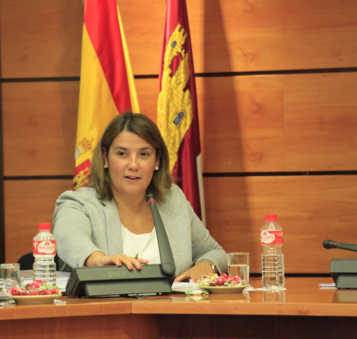 La consejera de Fomento de Castilla-La Mancha, Tita García Élez. Alovera Beach