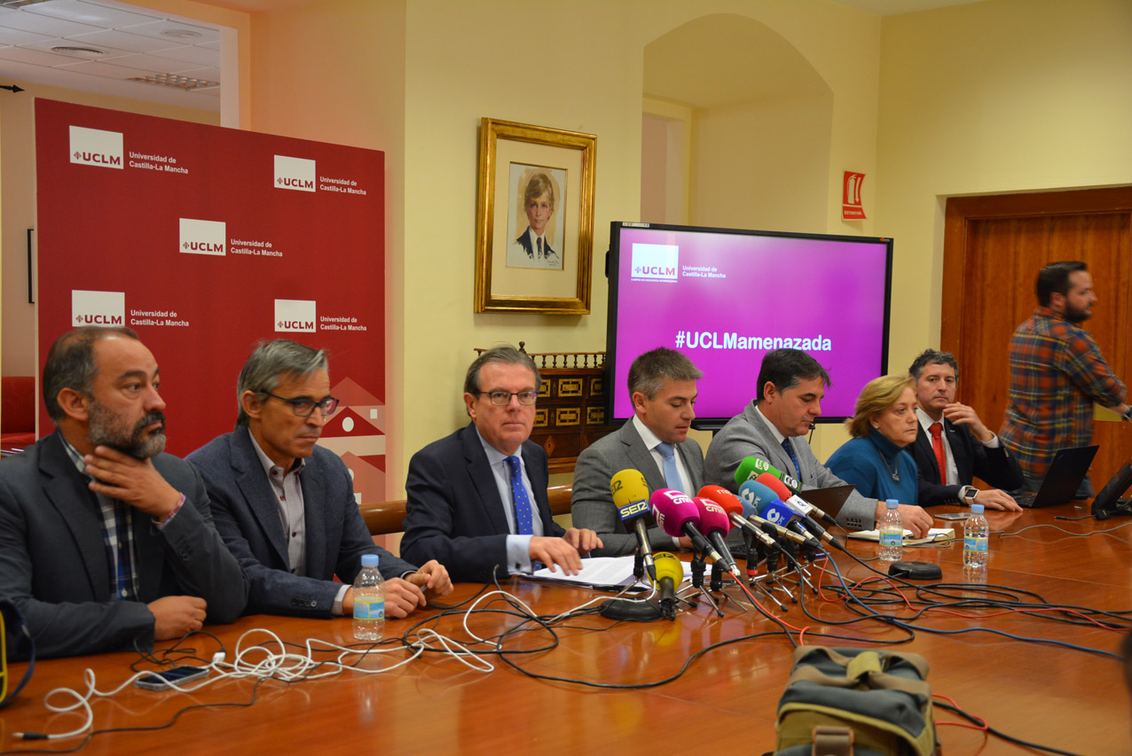 Rueda de prensa del equipo directivo de la UCLM.