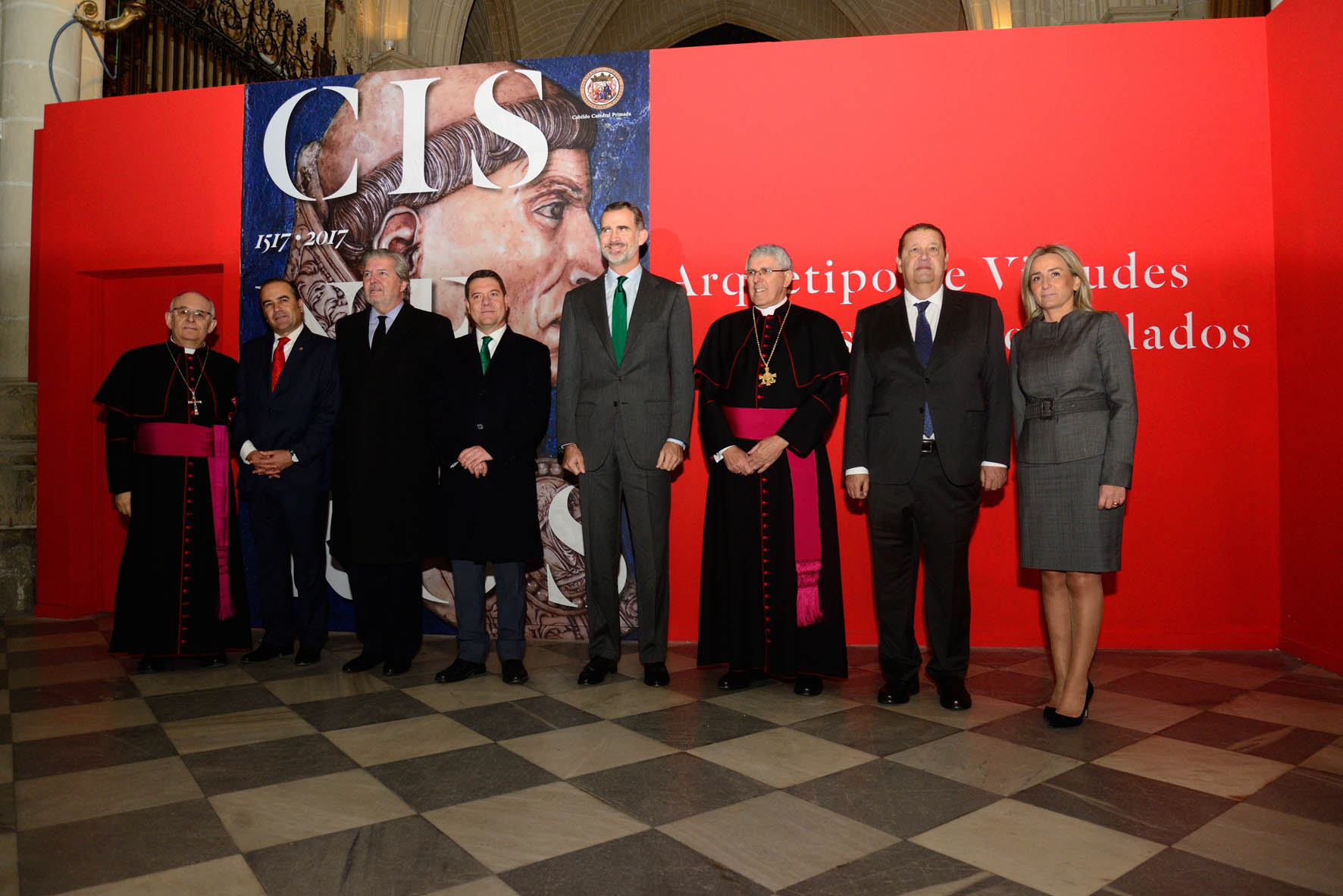 El Rey Felipe VI visita la exposición de Cisneros en la Catedral de Toledo