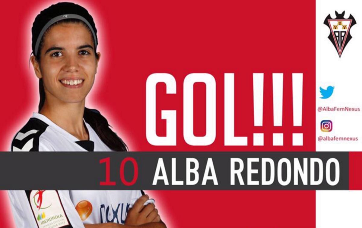 Alba Redondo logró el único gol del Fundación Albacete contra el Zaragoza