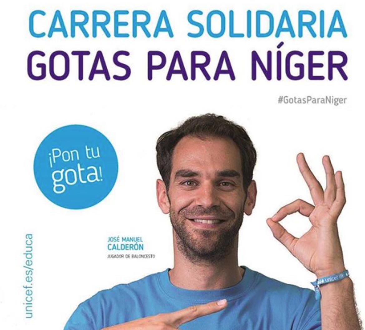 Cartel de la Carrera "Gotas para Níger", que se celebra en Sigüenza