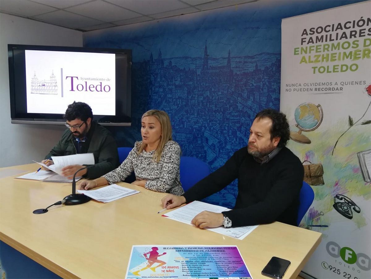 María Teresa Puig, presentando la Carrera por el Alzheimer de Toledo