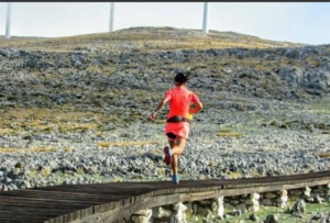 Gemma Arenas, entrenándose