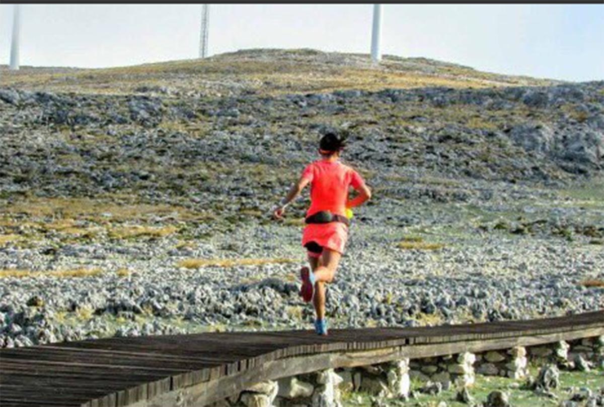 Gemma Arenas, entrenándose