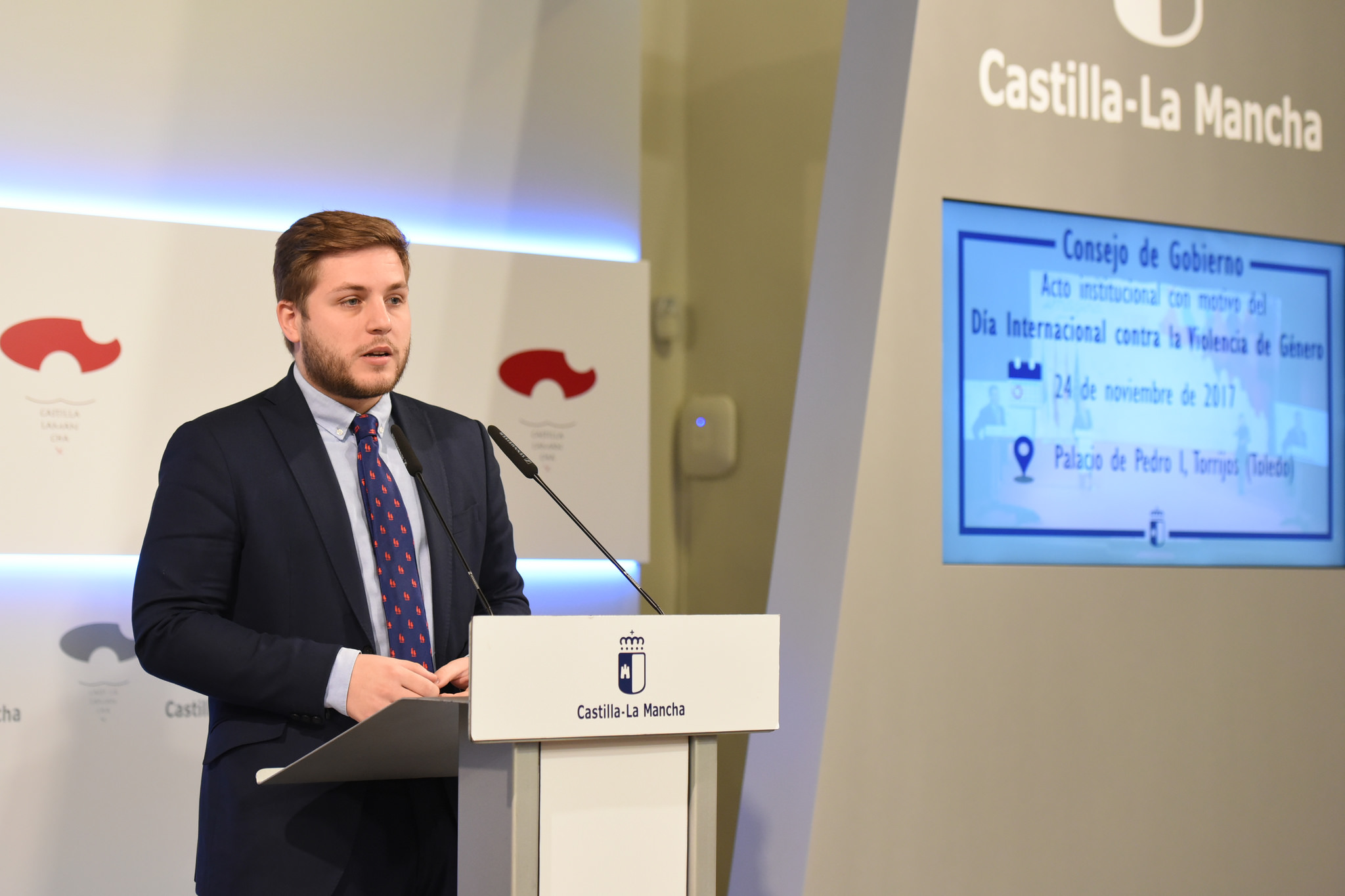El portavoz del Gobierno de Castilla-La Mancha, Nacho Hernando. torrijos violencia machista