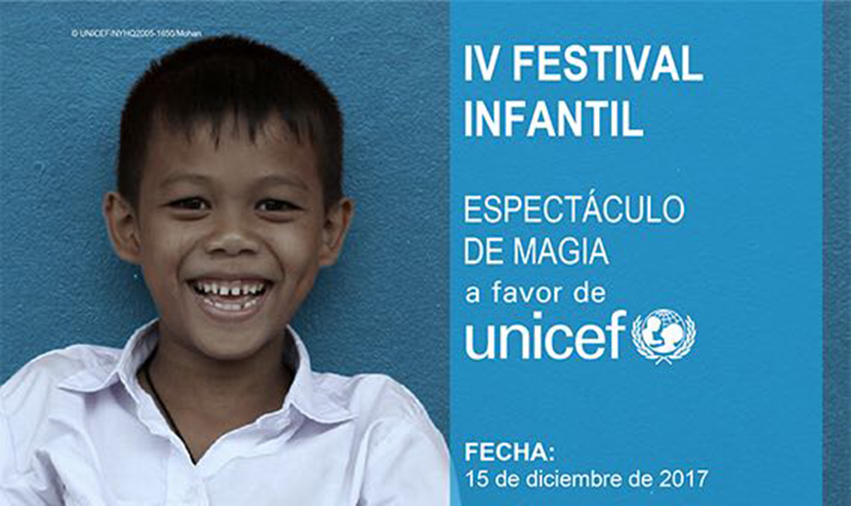 Cartel del Festival de Magia a favor de Unicef