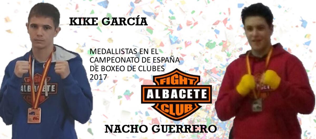 Kike García y Nacho Guerrero, que llevaron al Fight Club Albacete a lo más alto en el Nacional