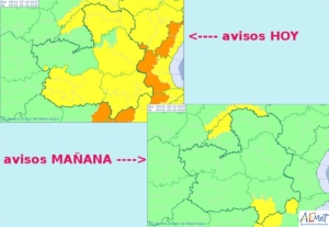 La previsión de la Aemet para hoy miércoles