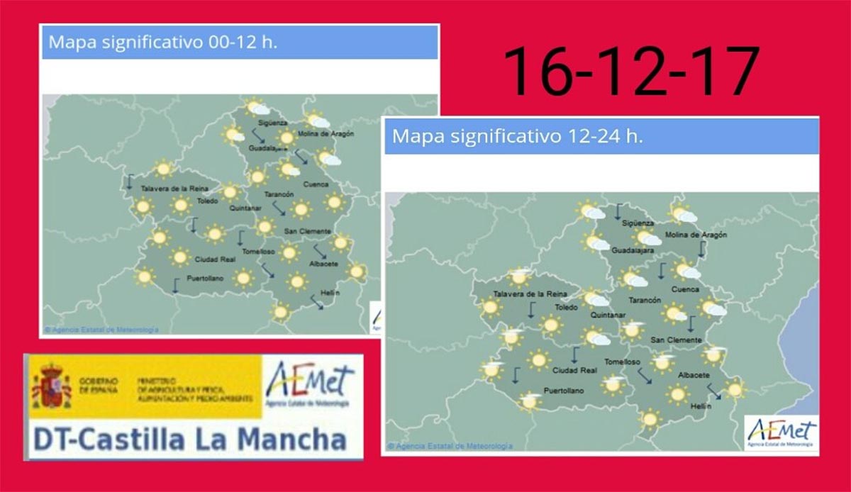 Sigue el tiempo sin lluvias en Castilla-La Mancha