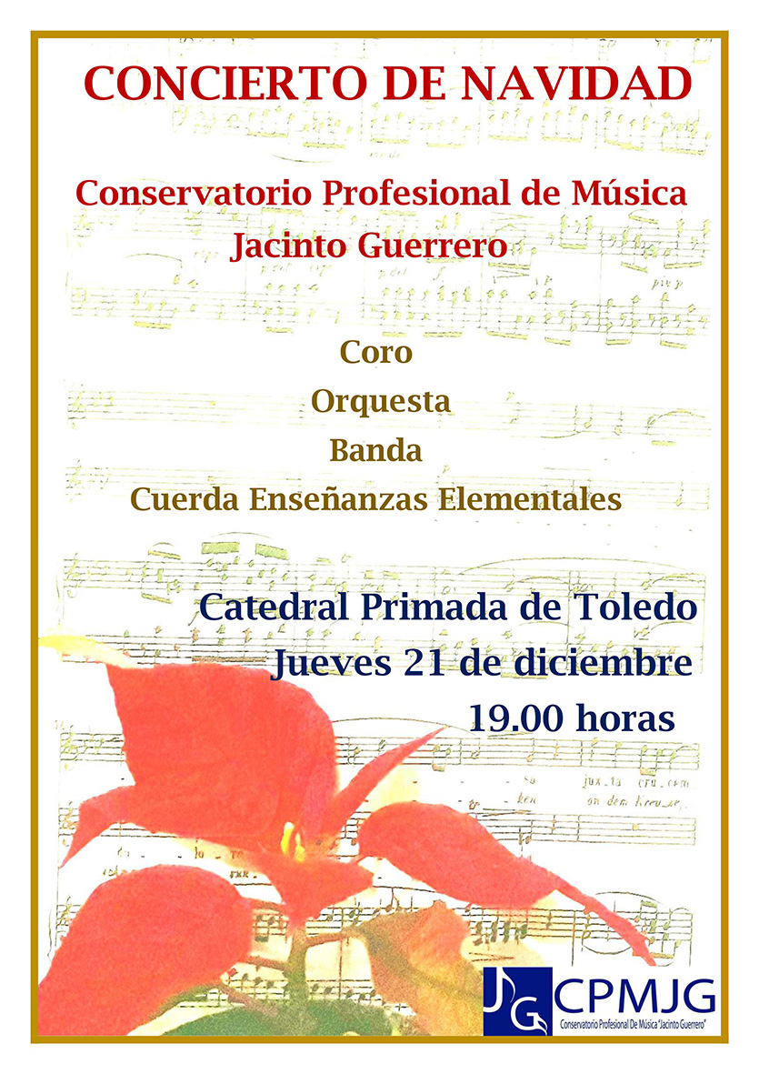 Concierto de Navidad de la Catedral de Toledo, el 21 de diciembre.