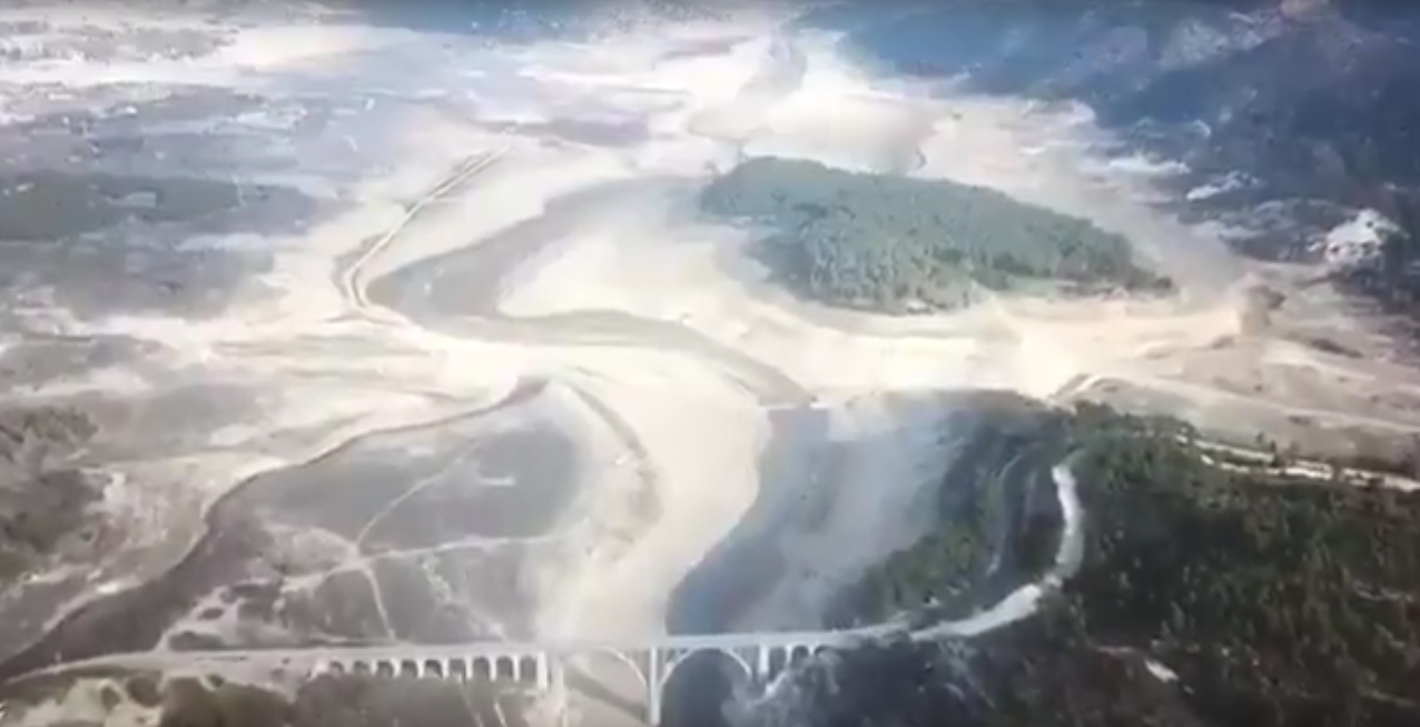 Imagen aérea de la cabecera del Tajo.