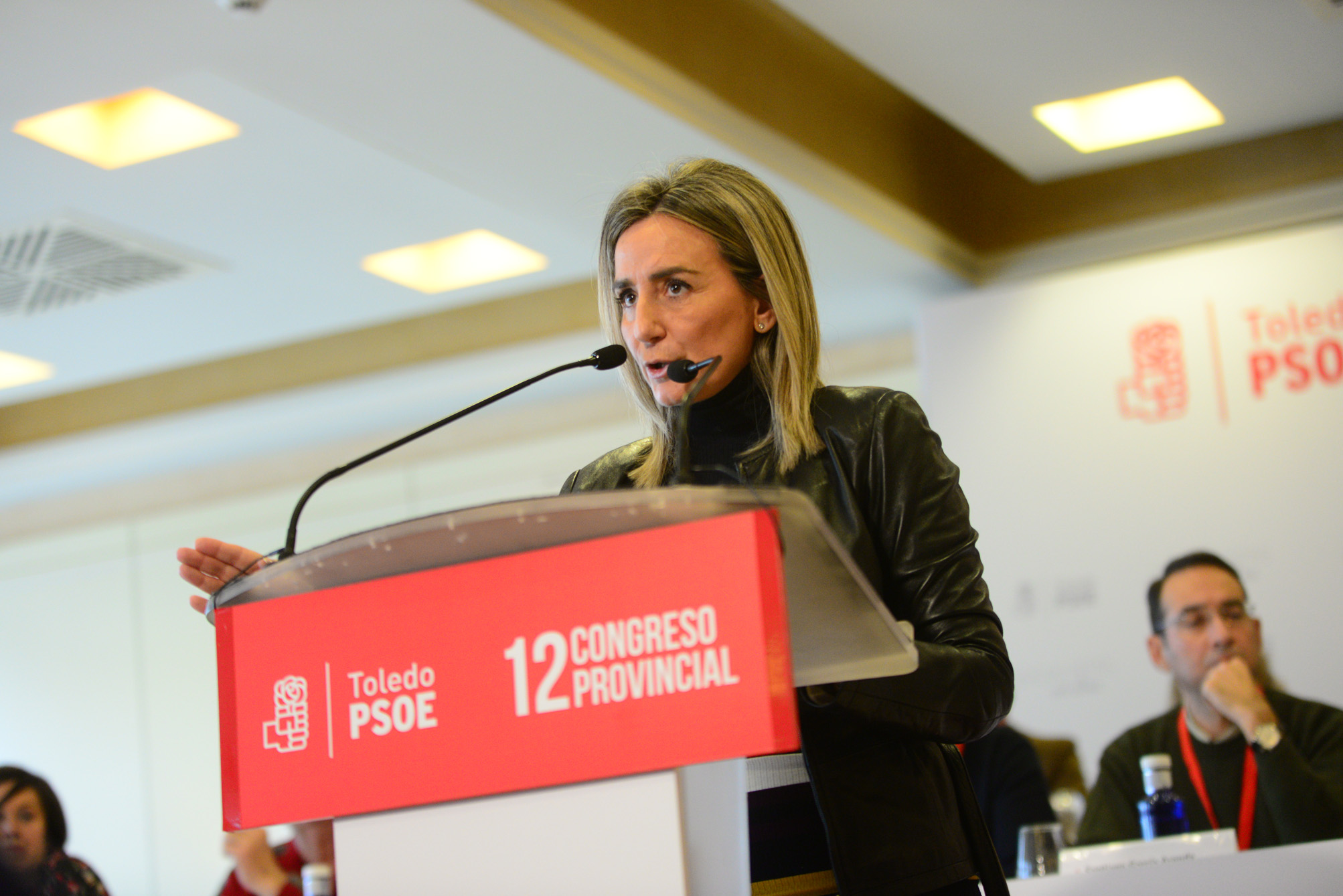 Milagros Tolón, en el Congreso del PSOE de Toledo