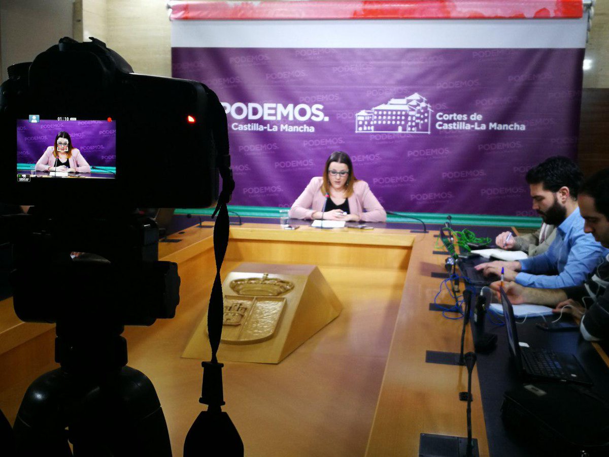 La vicepresidenta de las Cortes de CLM y secretaria de Organización de Podemos en la región, María Díaz. diputados