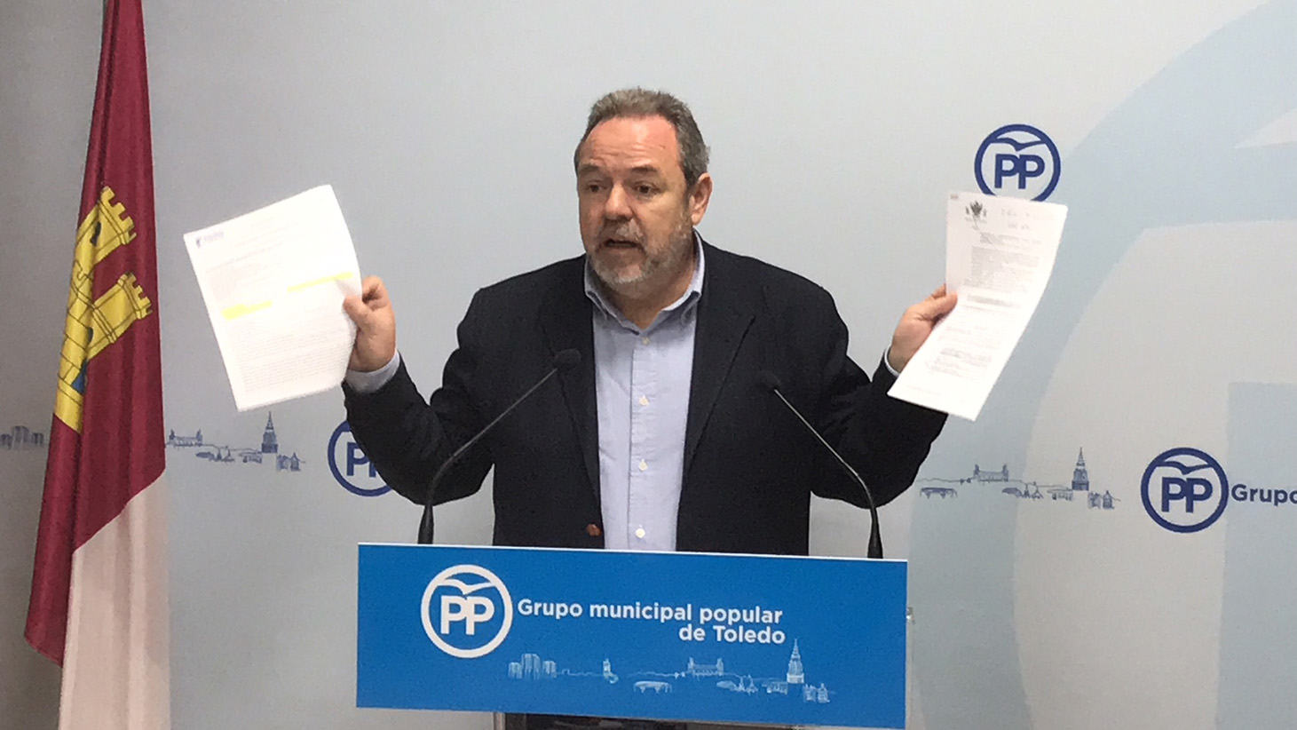 Jesús Labrador, portavoz del PP en el Ayuntamiento de Toledo.