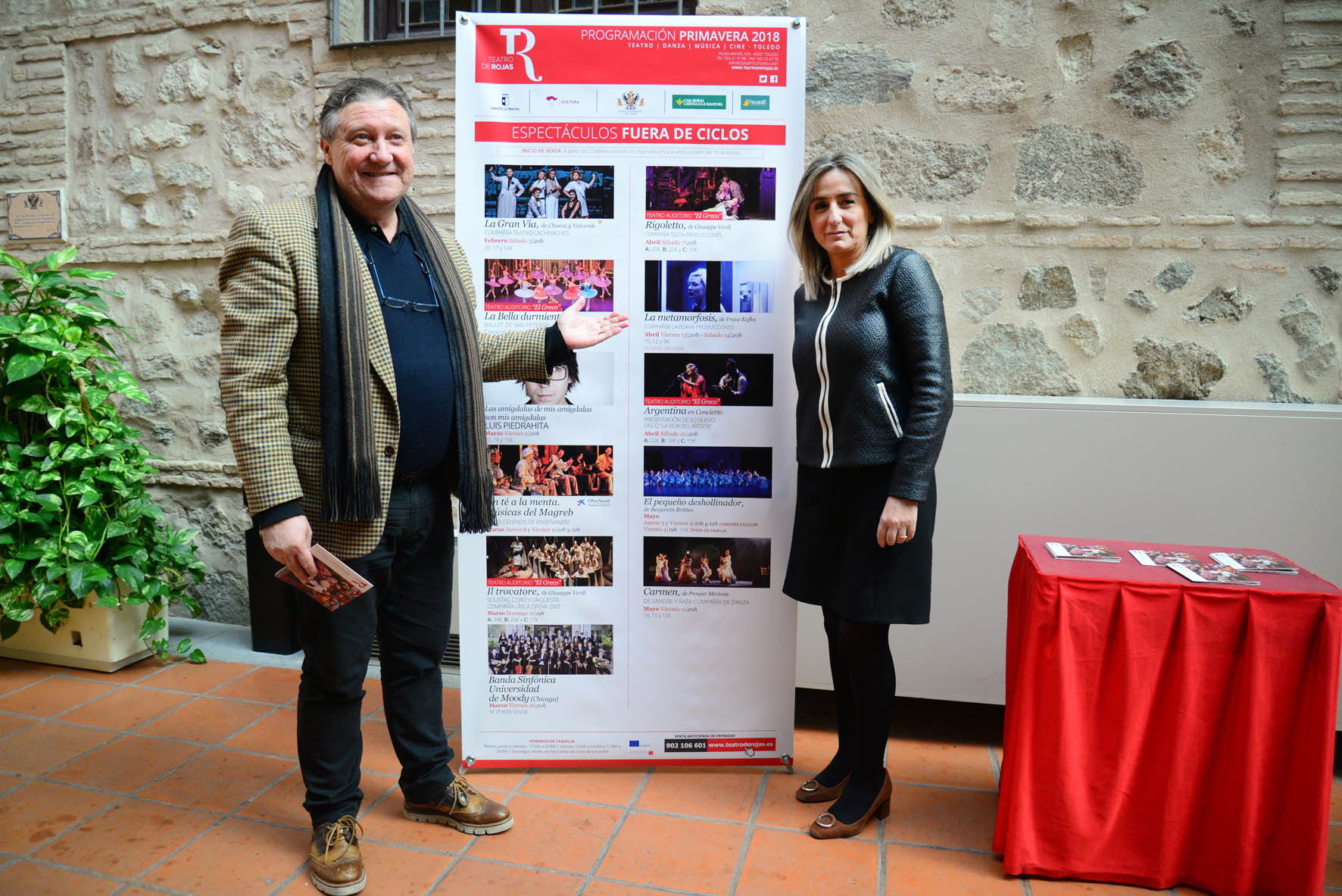 Paco Plaza y Milagros Tolón presentan la temporada invierno primavera del Teatro de Rojas.