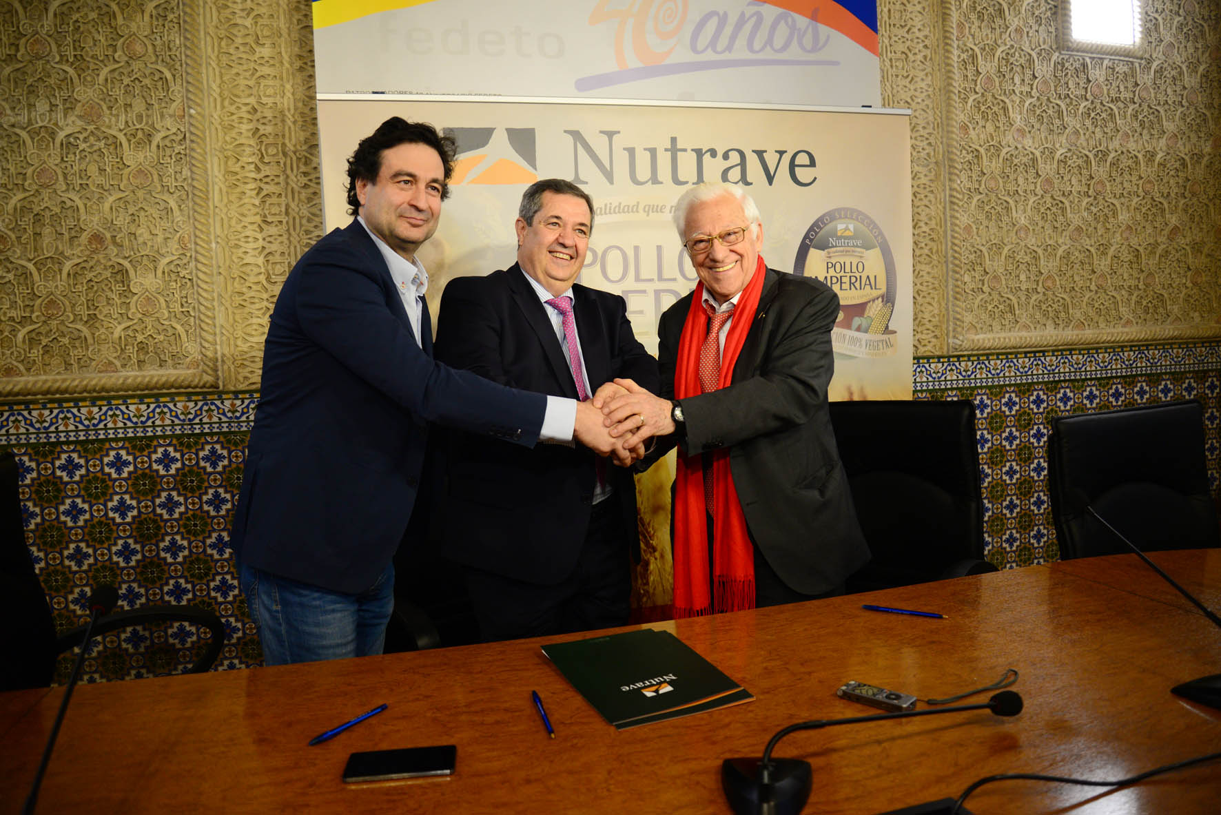 Pepe Rodríguez, Padre Ángel y Humberto Carrasco.