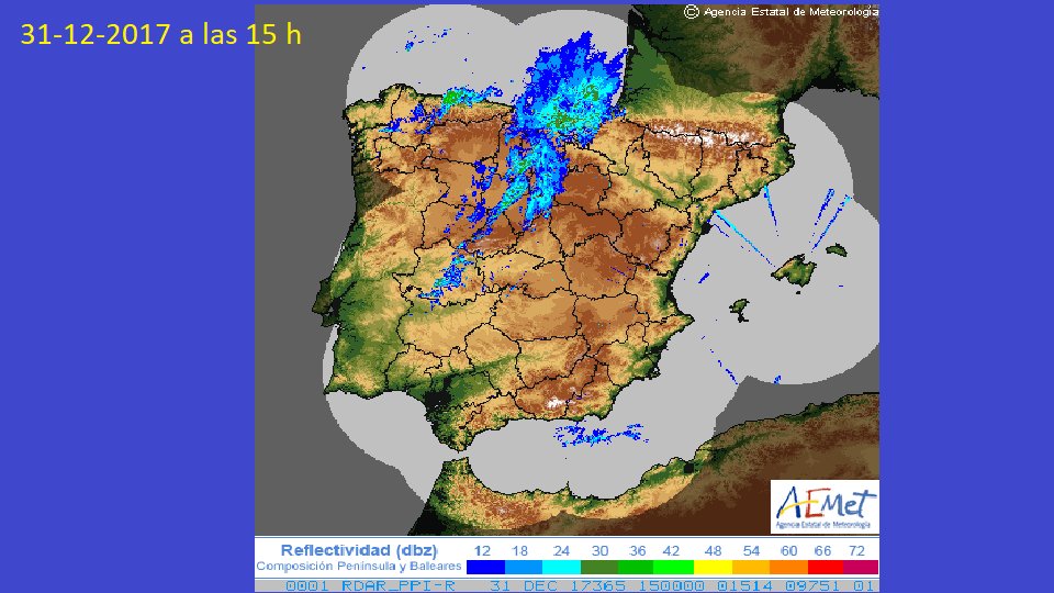 Mapa de la Aemet sobre la borrasca "Carmen"