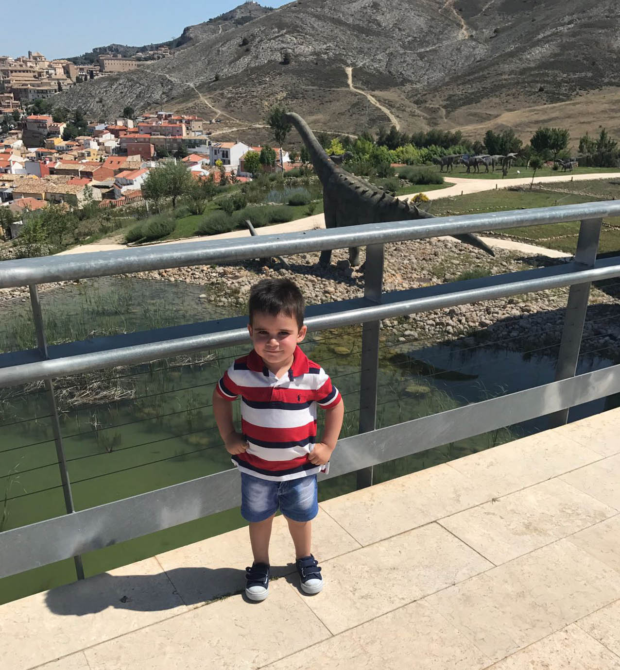 Javi Benito en el Museo Paleontológico de Cuenca.