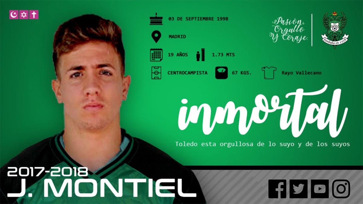 El delantero Montiel es nuevo jugador del Toledo hasta el final de la temporada