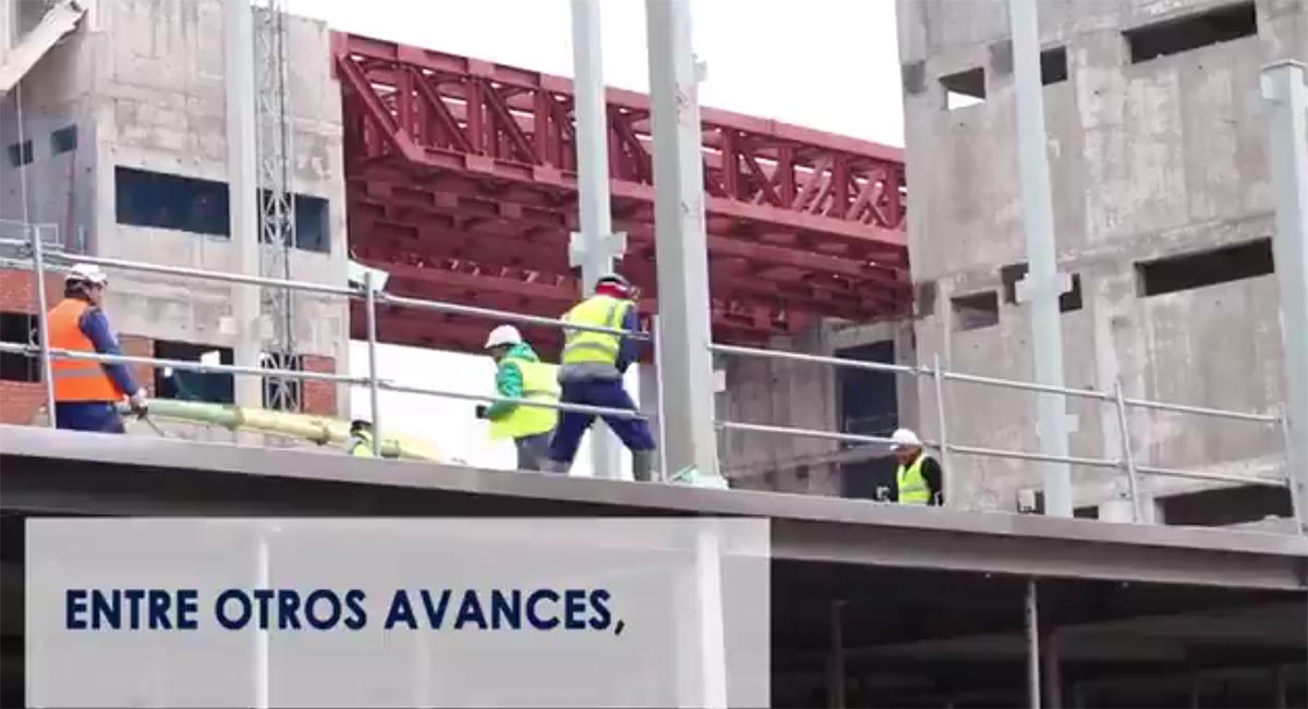 Detalle del vídeo de Sanidad sobre las obras del Hospital de Toledo