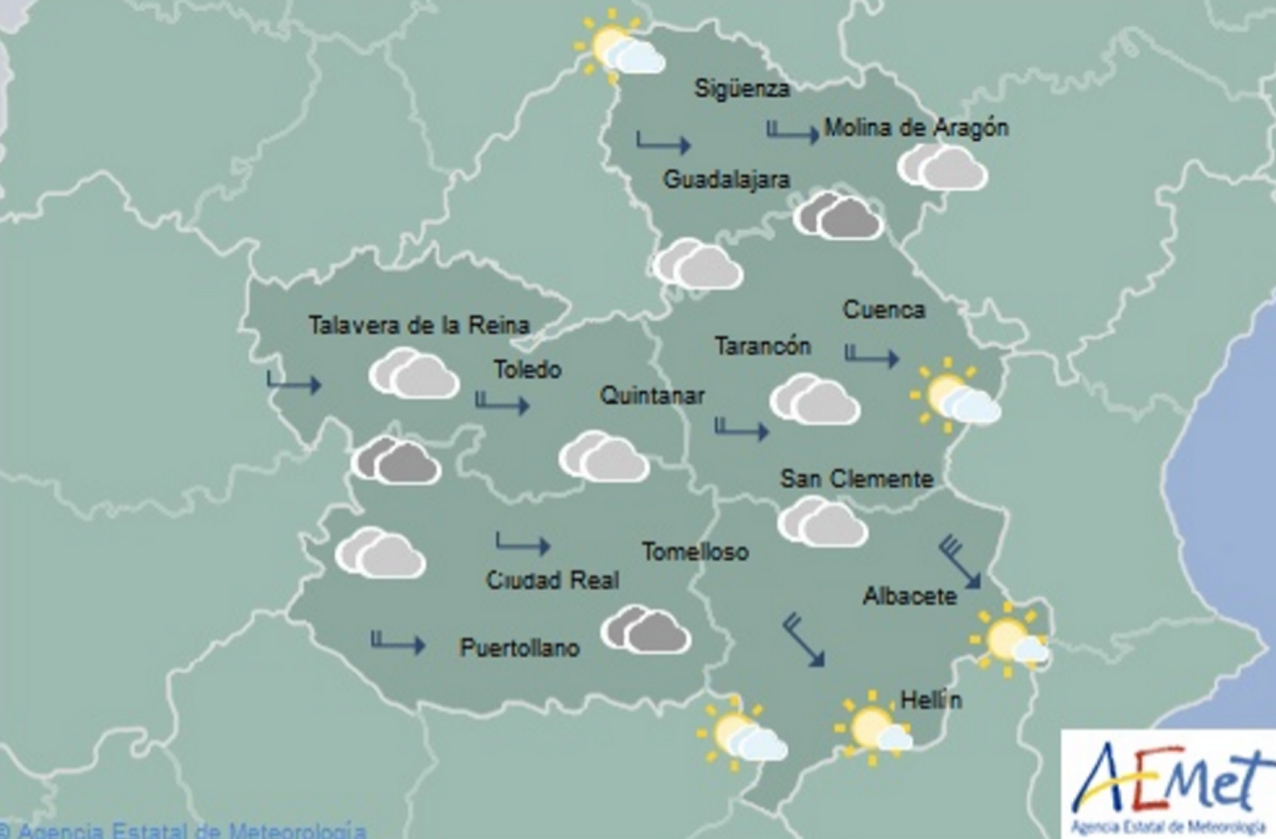 El tiempo en Castilla-La Mancha para el 4 de enero.