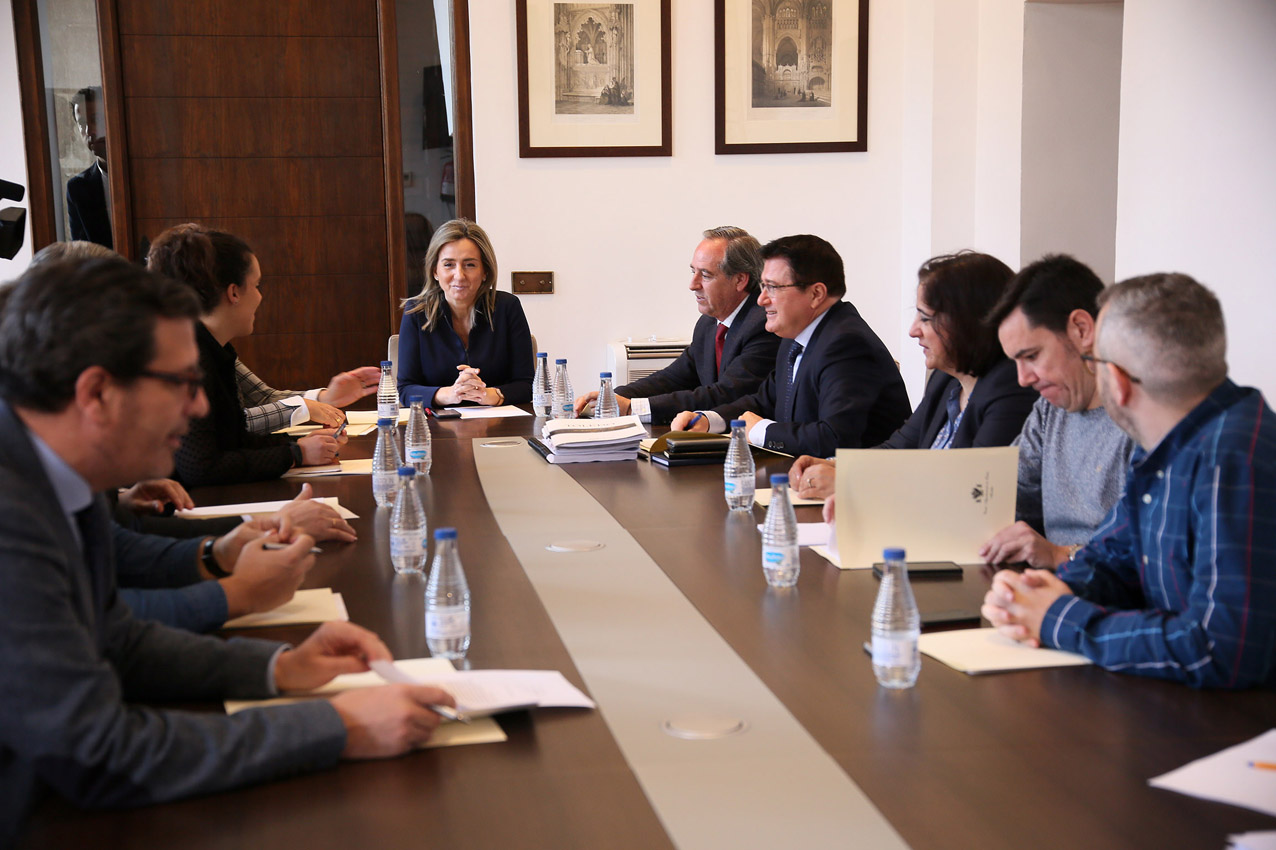 Reunión de la Comisión Institucional del Acuerdo por el Desarrollo Económico y el Empleo de la ciudad de Toledo.