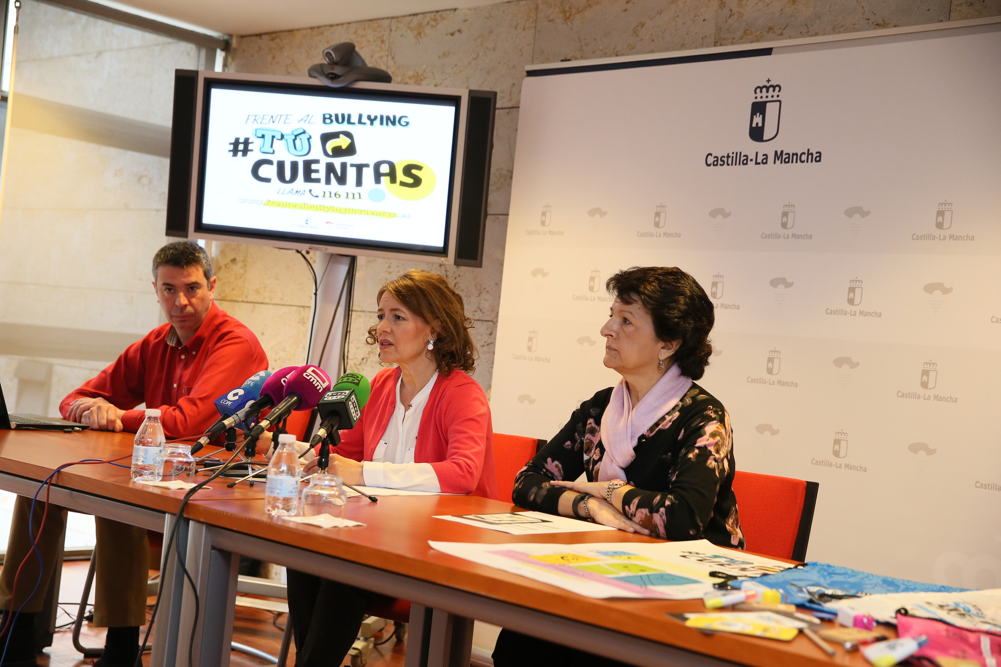 Aurelia Sánchez presenta la campaña #TúCuentas contra el acoso escolar en la región.