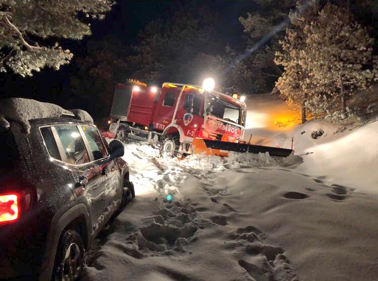 El rescate de una familia en Nerpio por parte de bomberos de Albacete