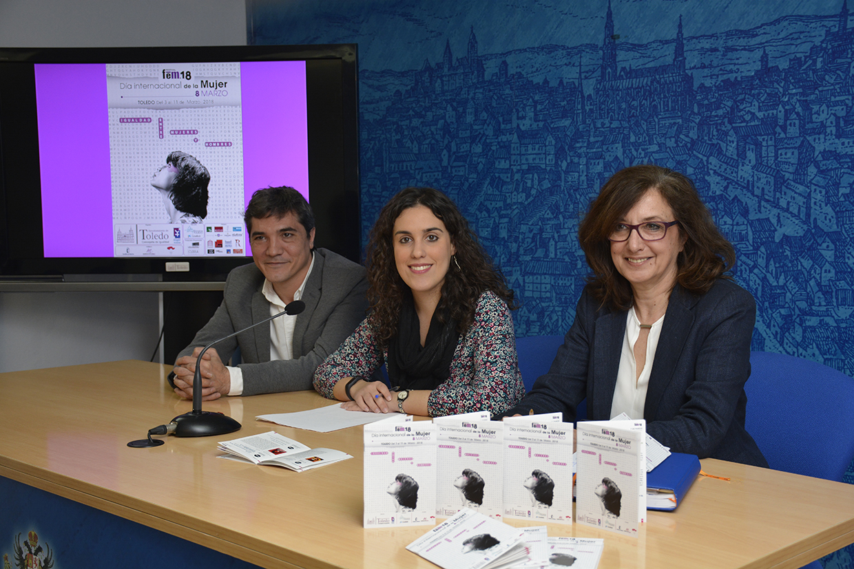 Presentación del Festival Fem18 en el Ayuntamiento de Toledo.