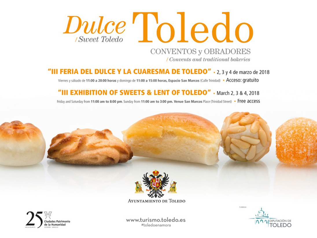 La Feria del Dulce de Toledo se celebra entre 2 y el 4 de marzo en el Centro Cultural San Marcos.
